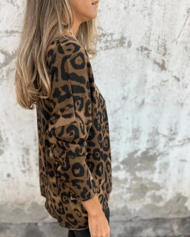 Elvéra | Casual Dames Top met Luipaardprint (1+1 Gratis)
