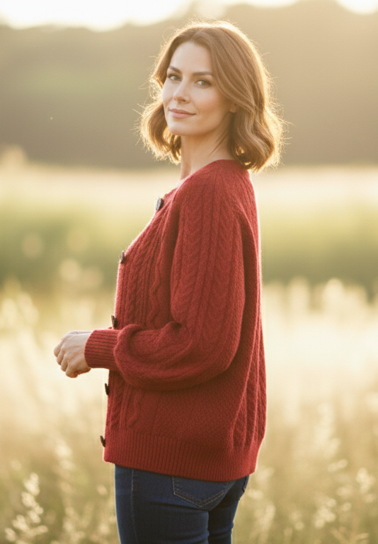 Doris - Luxe Kabel Cardigan