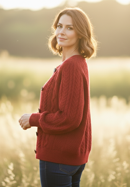 Doris - Luxe Kabel Cardigan